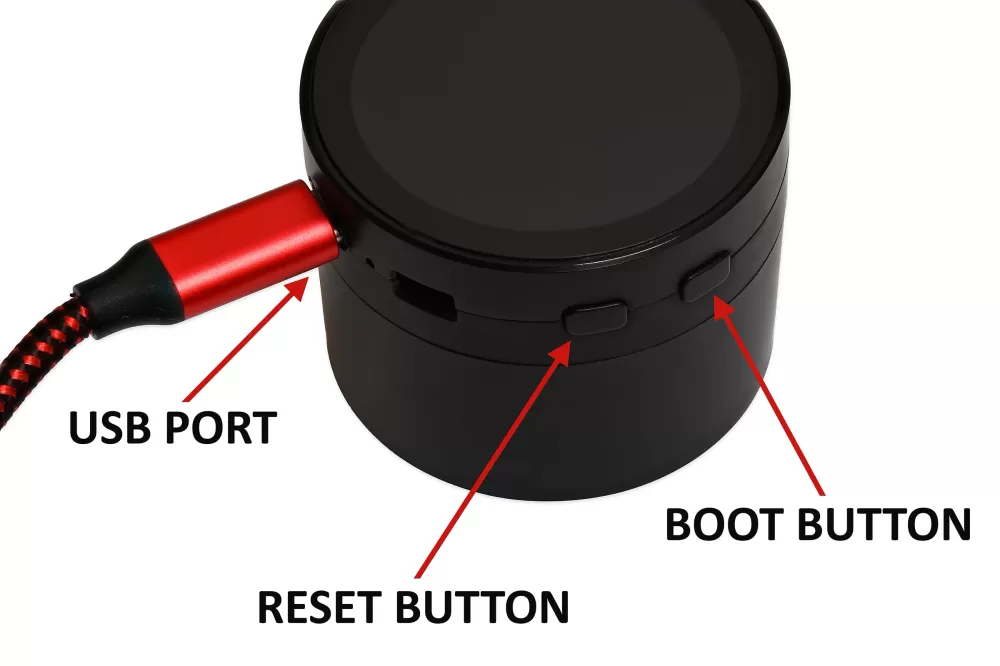 Screen connected to PC by USB cable