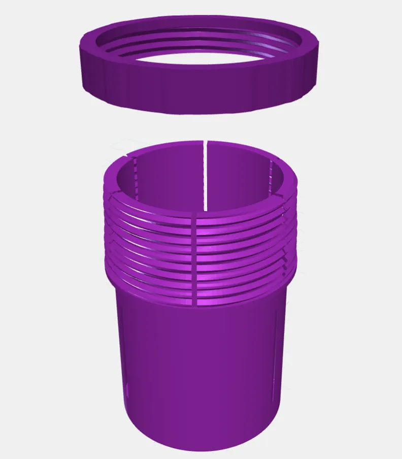 3D printable fin slot cutting guide