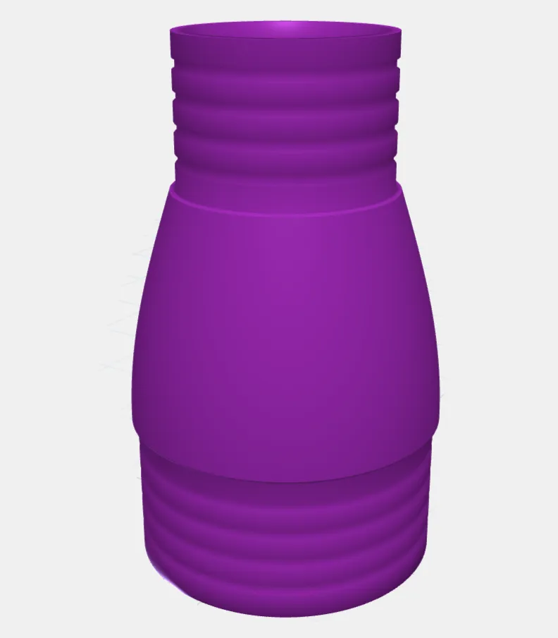 3D printable tube transition